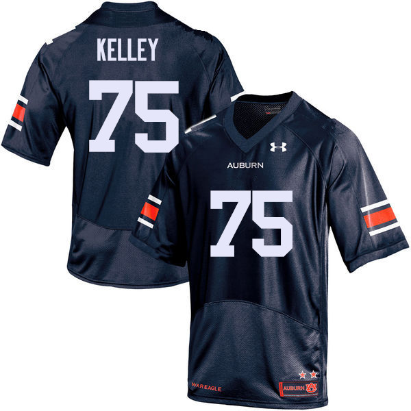 Auburn Tigers Men's Trent Kelley #75 Navy Under Armour Stitched College NCAA Authentic Football Jersey NEZ3074UC